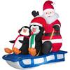 Airblown 5 ft. Inflatable Lighted Sled Scene