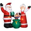 6 ft. Inflatable Santa and Mrs. Claus