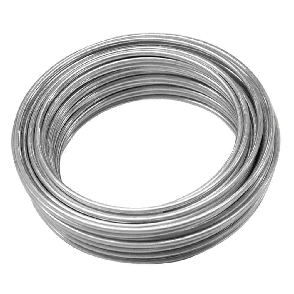 OOK 16-Gauge 25 ft. Galvanized Steel Wire-50130 - The Home Depot Home Depot Stainless Steel Wire