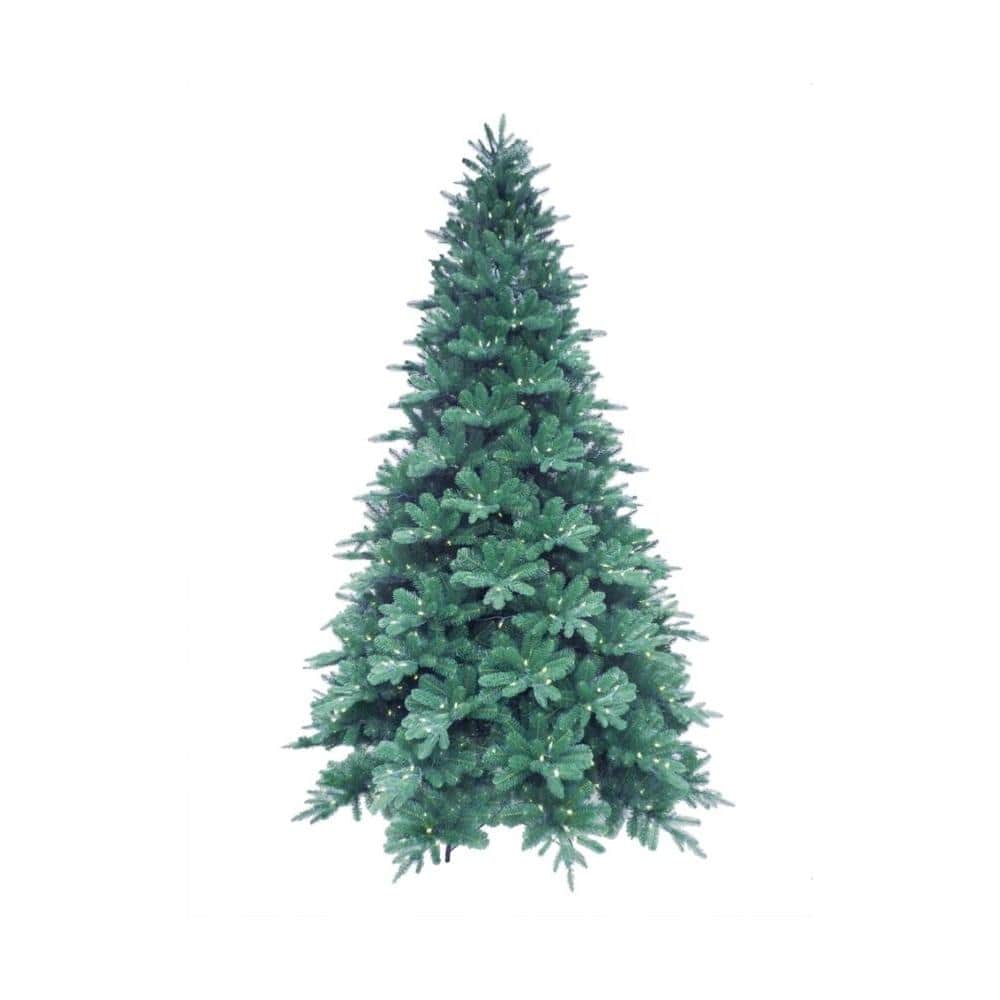 12 ft. Blue Noble Spruce Artificial Christmas Tree with 1260 Clear LED 12 Ft Noble Fir Artificial Tree