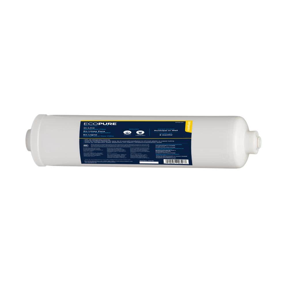 ecopure-external-in-line-refrigerator-water-filter-universal-fit
