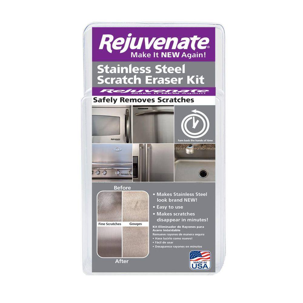 Rejuvenate Stainless Steel Scratch Eraser Kit-RJSSRKIT - The Home Depot Stainless Steel Scratch Eraser Kit