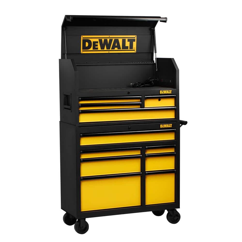 DEWALT 40 In 11 Drawer Black Tool Chest And Rolling Tool Cabinet Set 