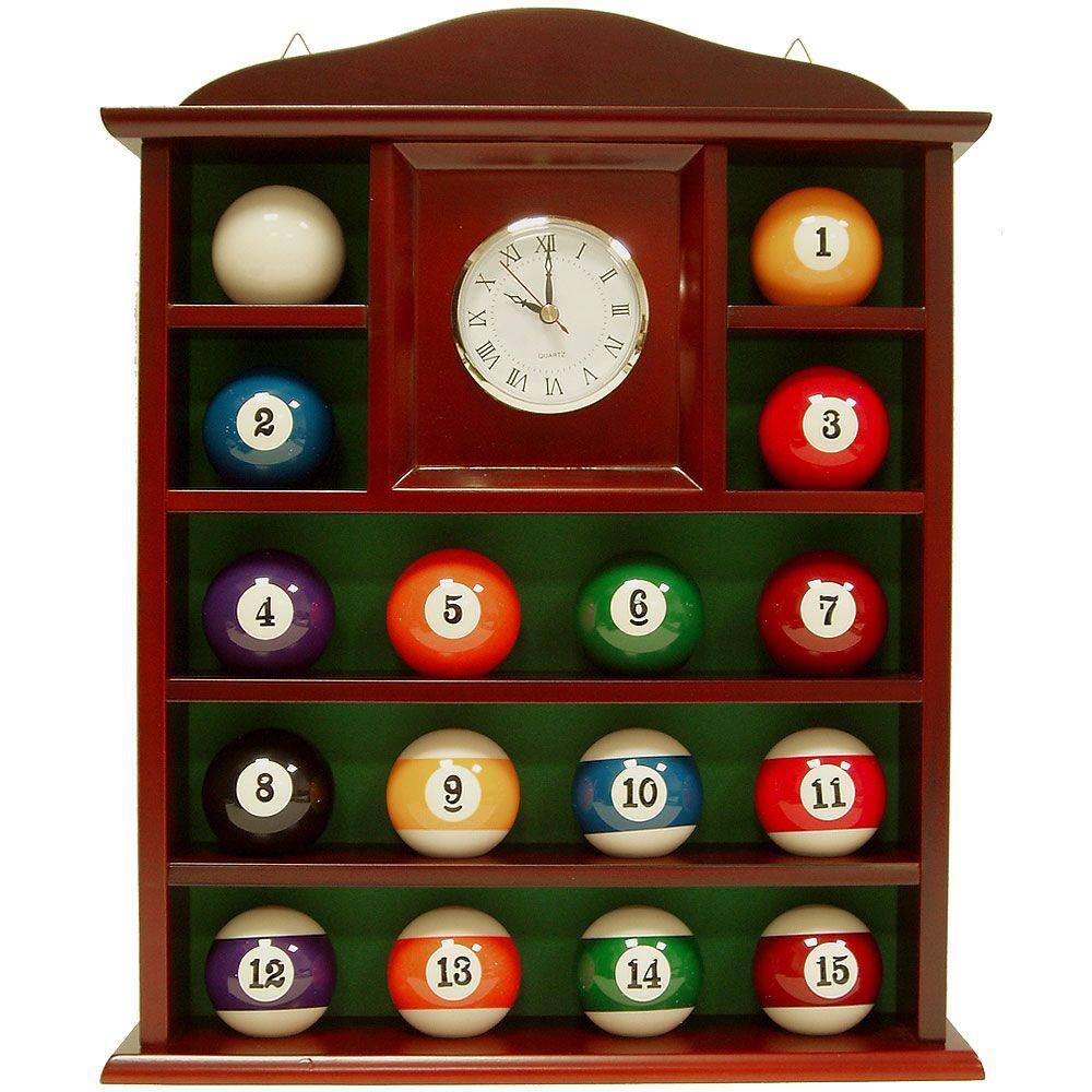 UPC 844296000210 product image for 18 in. H x 14.5 in. W Square Billiards Wood Wall Clock | upcitemdb.com