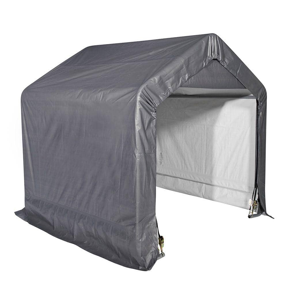 ShelterLogic Shed-In-A-Box 6 ft. x 6 ft. x 6 ft. Grey Peak Style ...