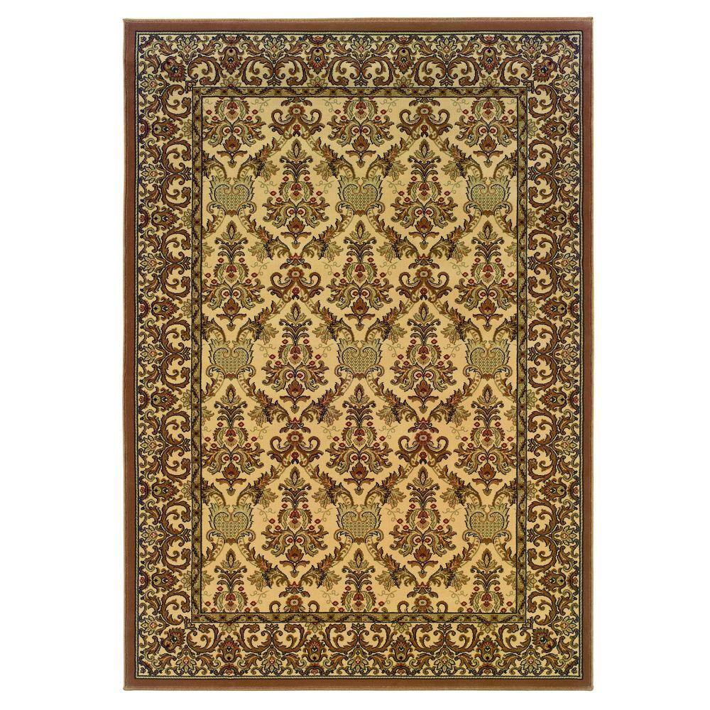 Natco Kurdamir Elegante Ivory 5 Ft 3 In X 7 Ft 7 In Area Rug focus for Amazing Natco Home Fashions Rugs – Perfect Image Reference