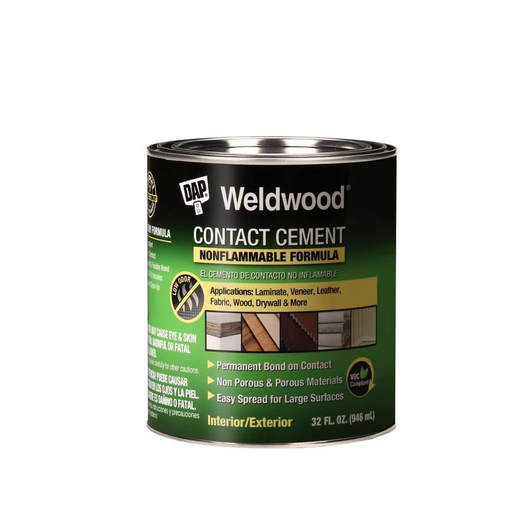 DAP Weldwood 32 fl. oz. Nonflammable Contact Cement-25332 - The Home Depot