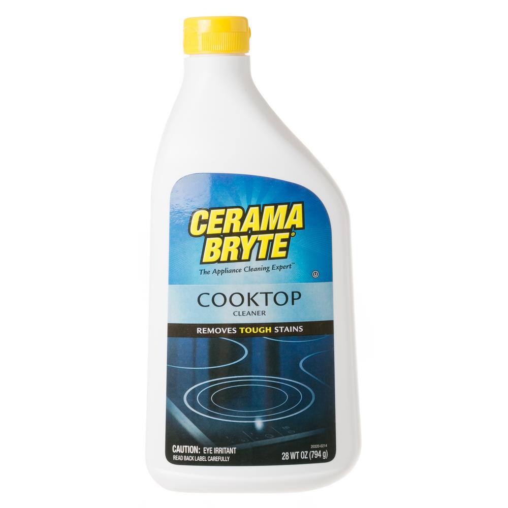 What are the best non-abrasive cleaners for ceramic cooktops?