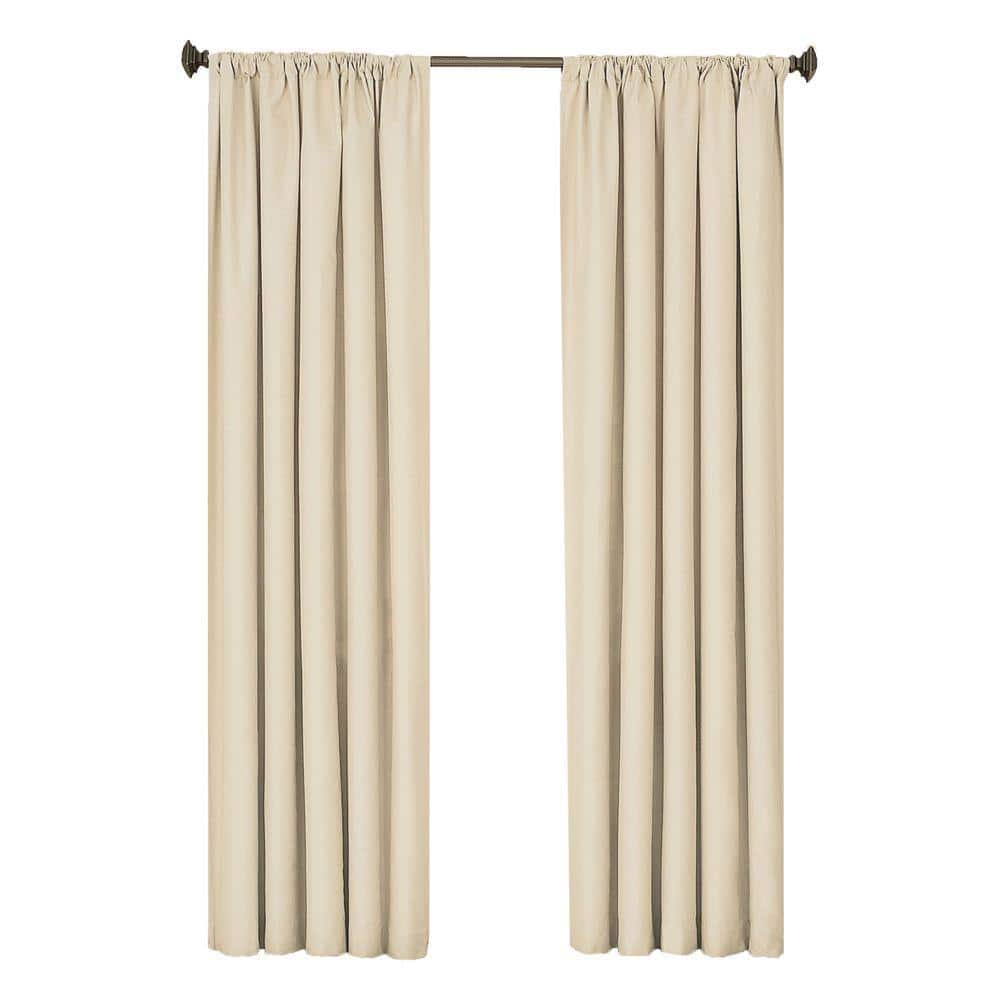 Eclipse Kendall Blackout Ivory Curtain Panel, 84 in. Length