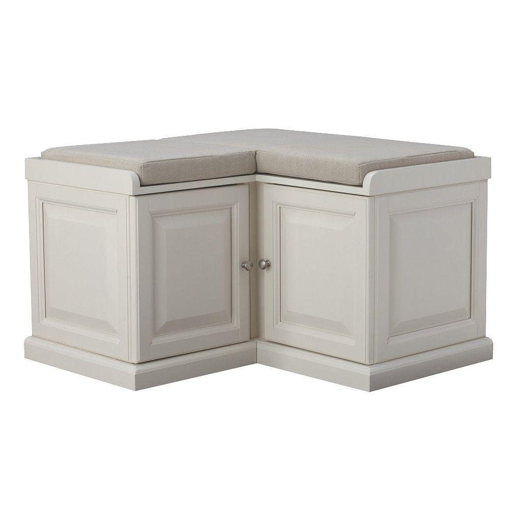 Home Decorators Collection Walker White Storage Bench 7400600410 focus for Stylish  bench and storage for your Reference