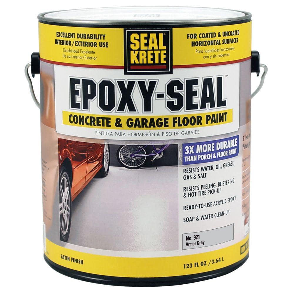 Seal-Krete Epoxy Seal Armor Gray No.921 1 gal. Concrete and Garage