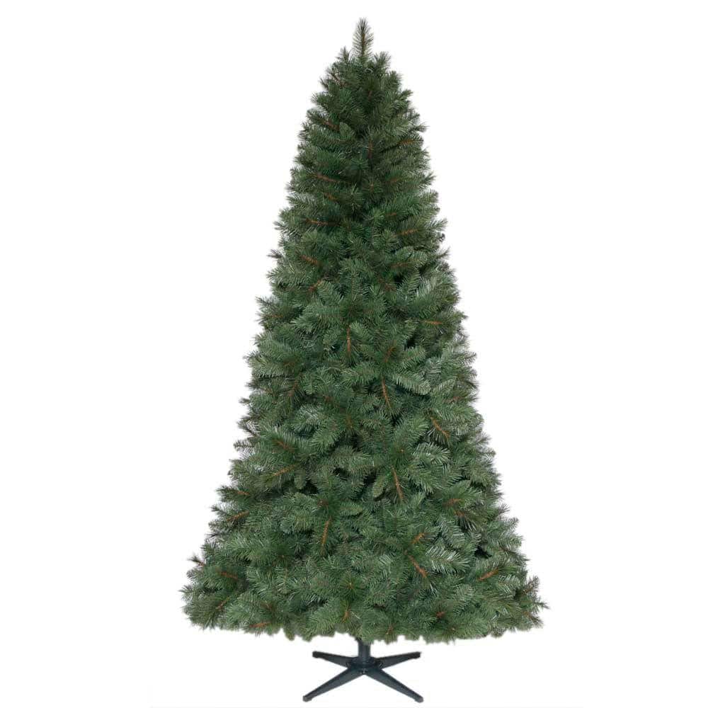 Home Accents Holiday 7.5 ft. Unlit Wesley Mixed Spruce Artificial Christmas Tree, Greens | Shop ...