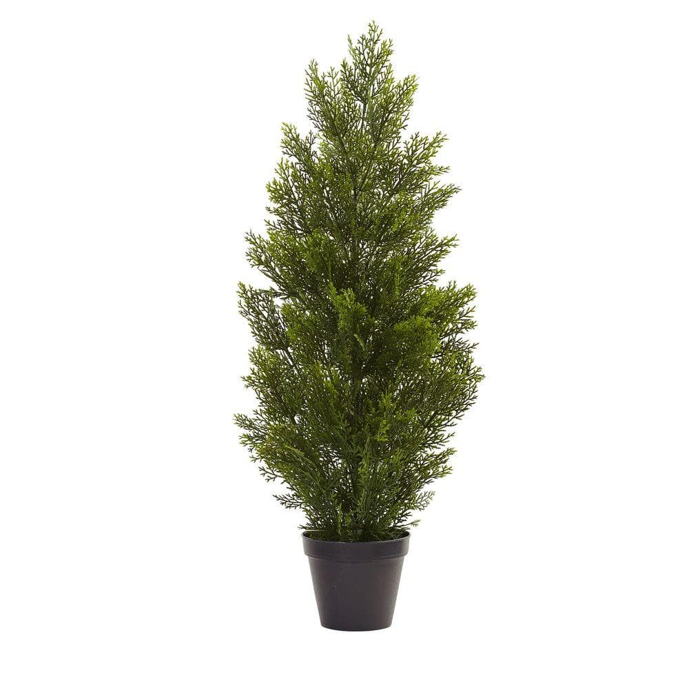Nearly Natural 3 ft. Indoor/Outdoor Mini Cedar Pine Tree-5470 - The