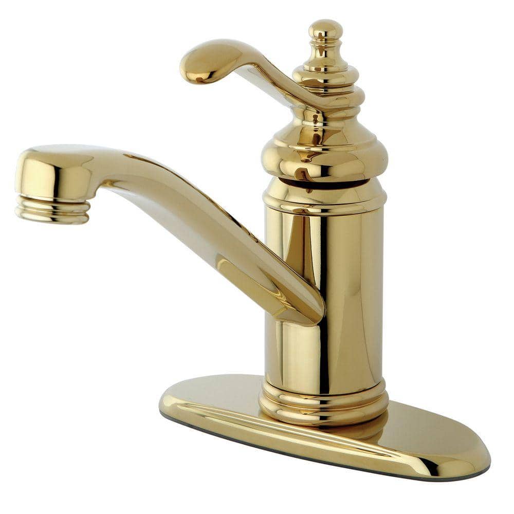 Kingston Brass 4 in. Centerset 1-Handle High-Arc Bathroom Faucet in