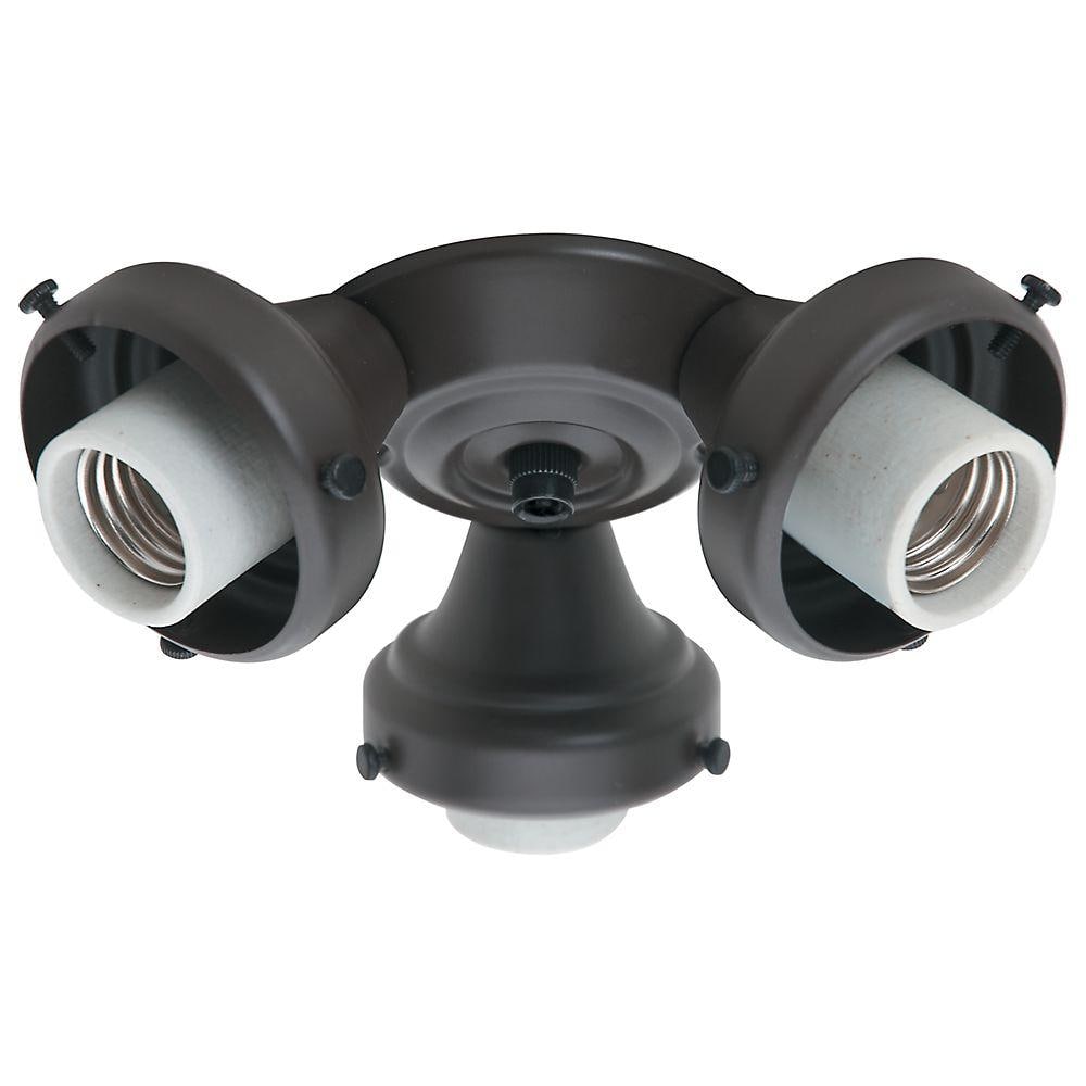 Hunter New Bronze 3-Light Ceiling Fan Light Kit-99134 ...