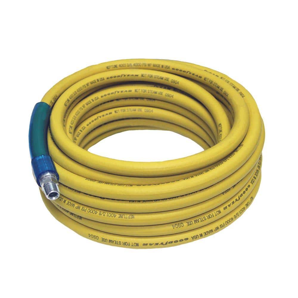 Goodyear 50 in x 3 8 in Pressure Washer Hose Yellow 12630 The Home 