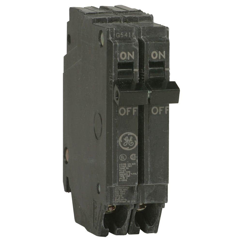 GE Q-Line 50 Amp 1 in. Double Pole Circuit Breaker-THQP250 - The Home Depot 50 Amp Double Pole Double Throw Switch