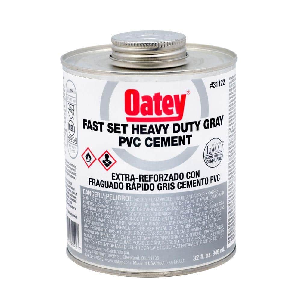 32 oz. PVC Solvent Cement - Gray-31122 - The Home Depot