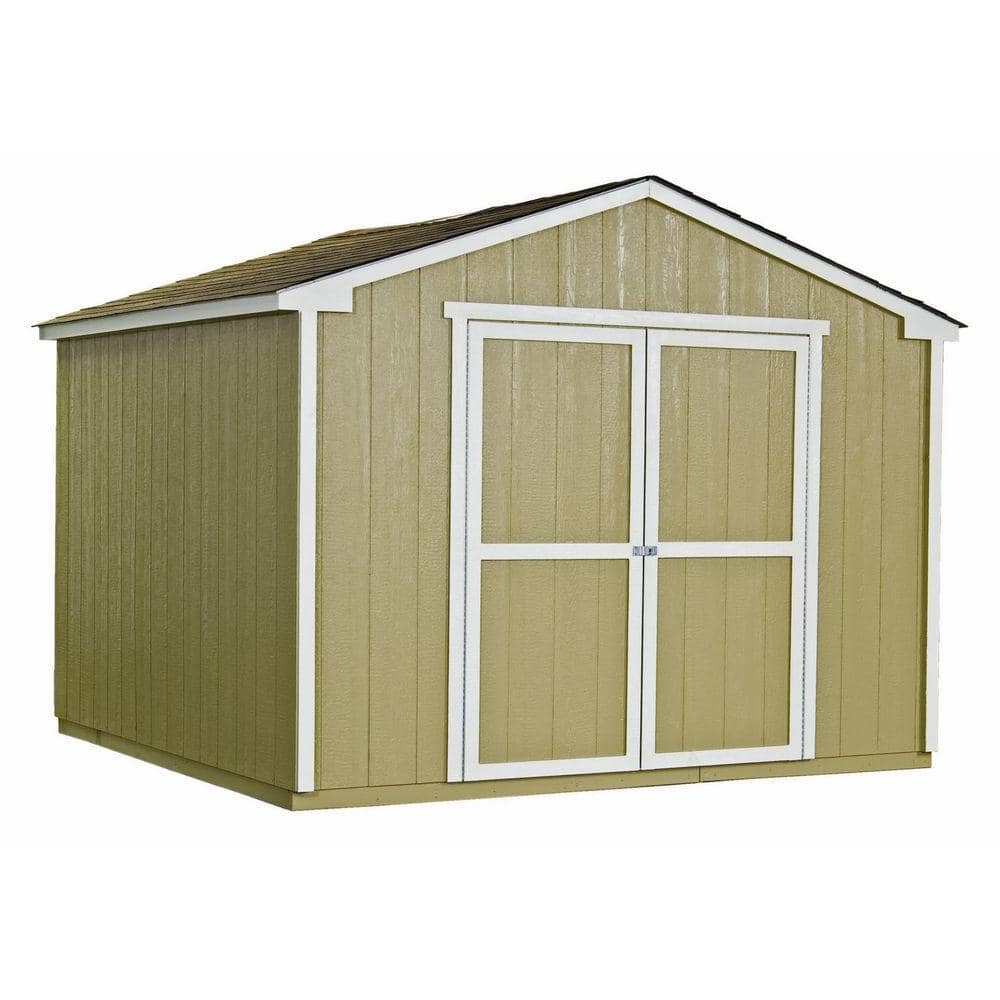Handy Home Products Princeton 10 ft. x 10 ft. Wood Storage ...