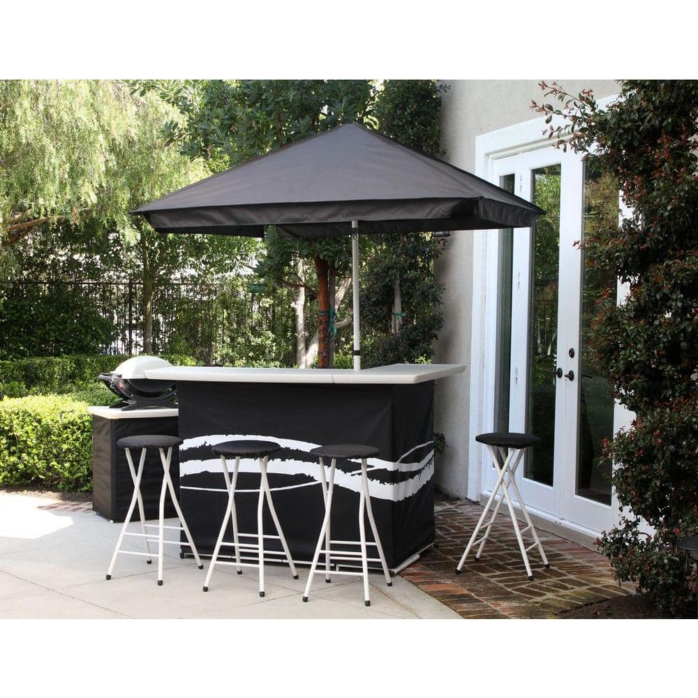 Trex Outdoor Furniture Monterey Bay Charcoal Black 5-Piece Patio Bar