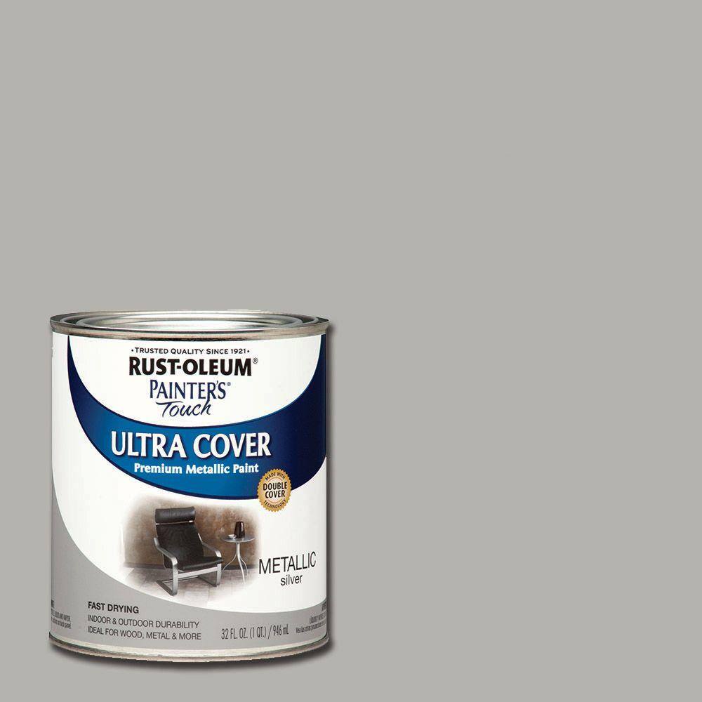 Rust-Oleum Painter's Touch 32 oz. Ultra Cover Metallic Silver General Purpose Paint