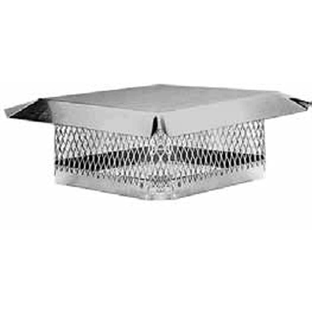 Master Flow 9 in. x 13 in. Stainless Steel Fixed Chimney Cap-CC913SS Stainless Steel Chimney Caps Home Depot