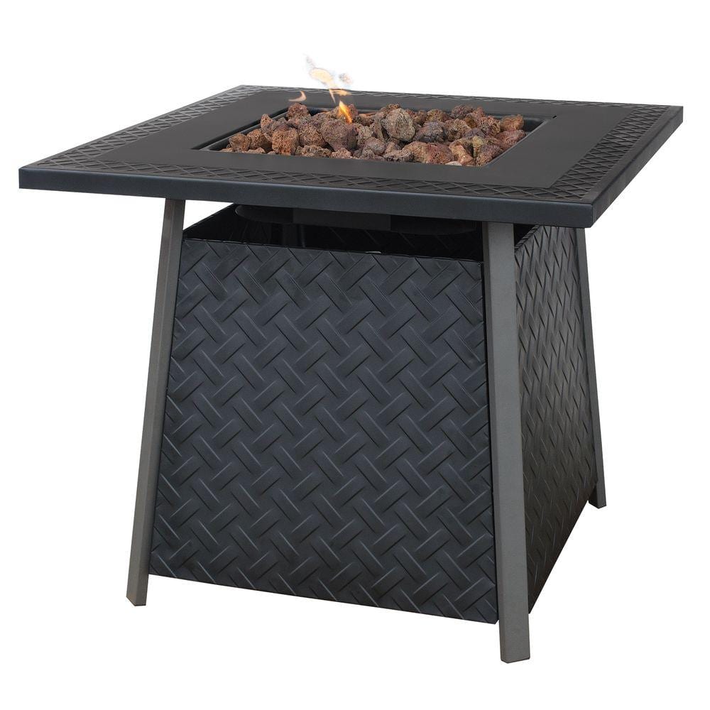 UniFlame 32 in. Propane Gas Fire Pit-GAD1325SP - The Home Depot