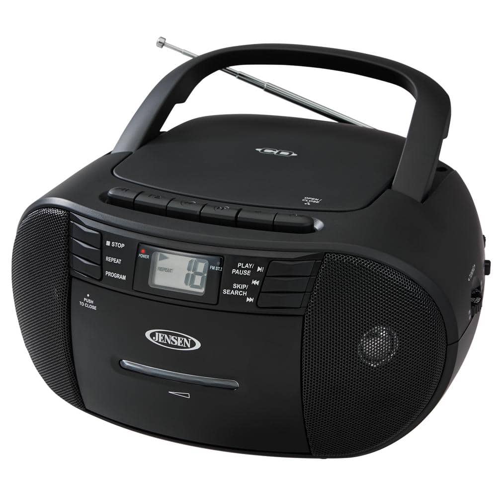 JENSEN CD545 Portable Stereo CD Player with Cassette