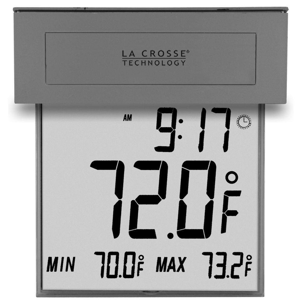 La Crosse Technology Solar Window Digital Thermometer with Backlight 
