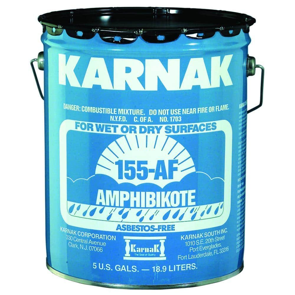 Karnak 5 Gal. Wet or Dry Roof Cement-155-5 - The Home Depot