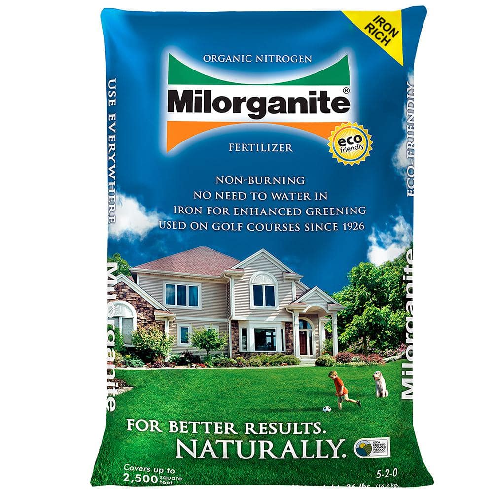 Milorganite 36 lb. Organic Nitrogen Fertilizer-100048741 - The Home Depot