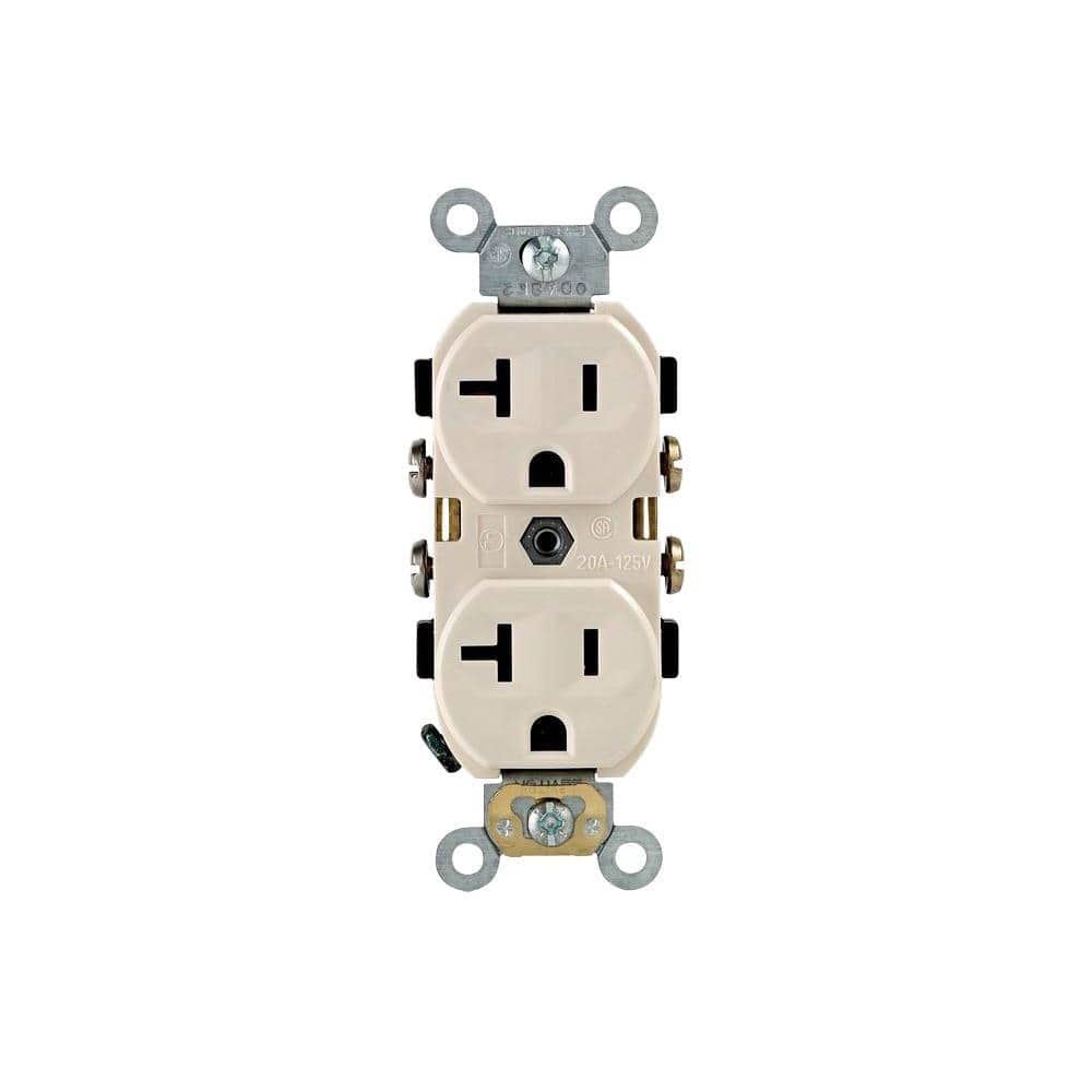 Leviton 15 Amp Tamper-Resistant Duplex Outlet, White (10-Pack)-M22-T5320-WMP - The Home Depot