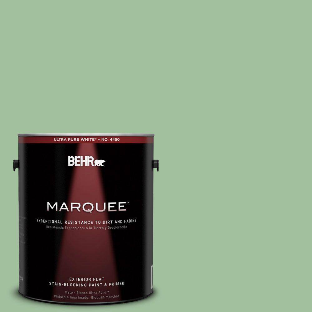 Interior Paint, Exterior Paint & Paint Samples: Behr Marquee Paint 1-gal. #bic-25 Spring Sprig Flat 