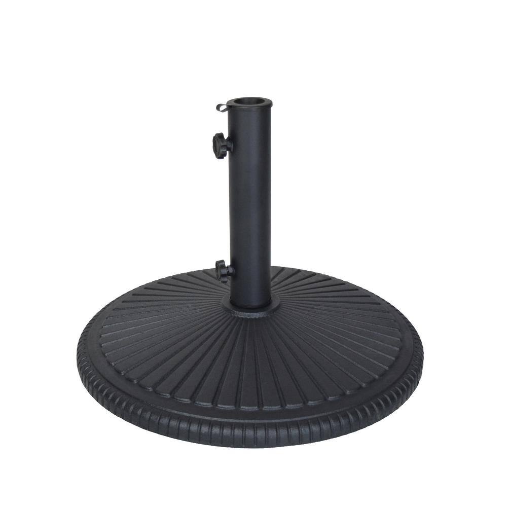 Hampton Bay 110 Lbs Patio Umbrella Base In Black Dumb 50 The throughout Stylish  black patio umbrella with base for Your house