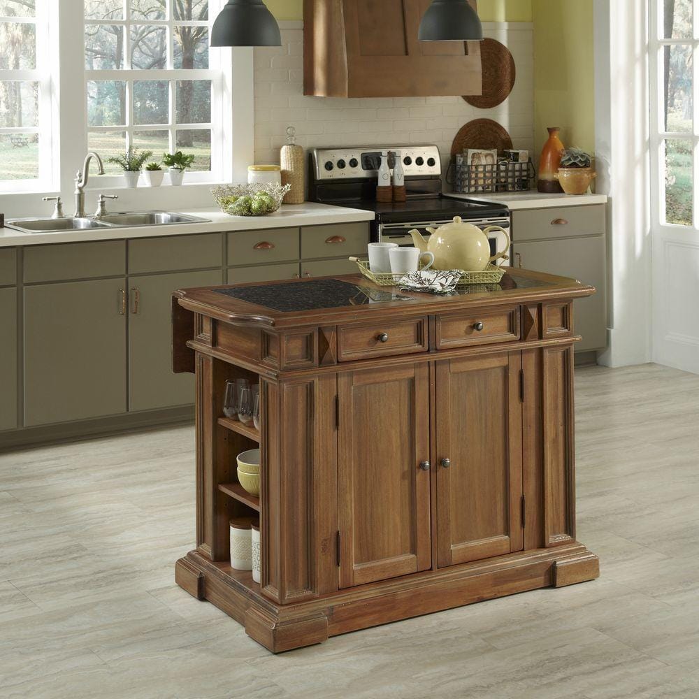 UPC 095385001155 product image for Home Styles Kitchen Islands 48 in. W Wood Americana Vintage Kitchen Island 5000- | upcitemdb.com