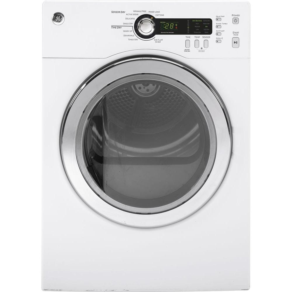 GE 4.0 cu. ft. Electric Compact Dryer in WhiteDCVH480EKWW The Home Depot