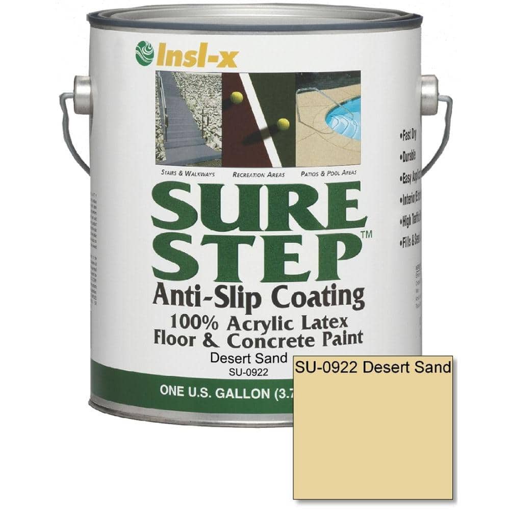 Concrete, Basement amp; Garage Floor Paint: Sure Step Paint 1 gal. Anti 