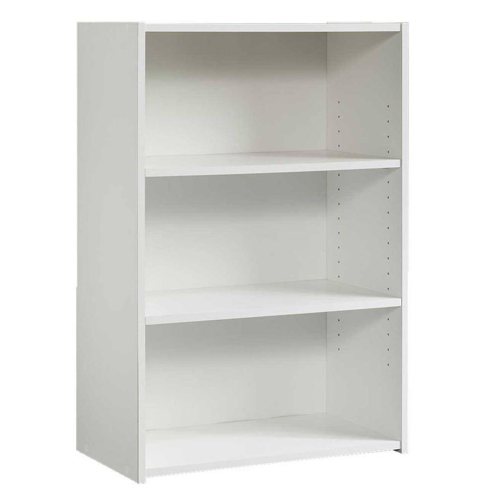 SAUDER Bookcases Beginnings Collection 35 in. 3-Shelf Bookcase in Soft White 415541