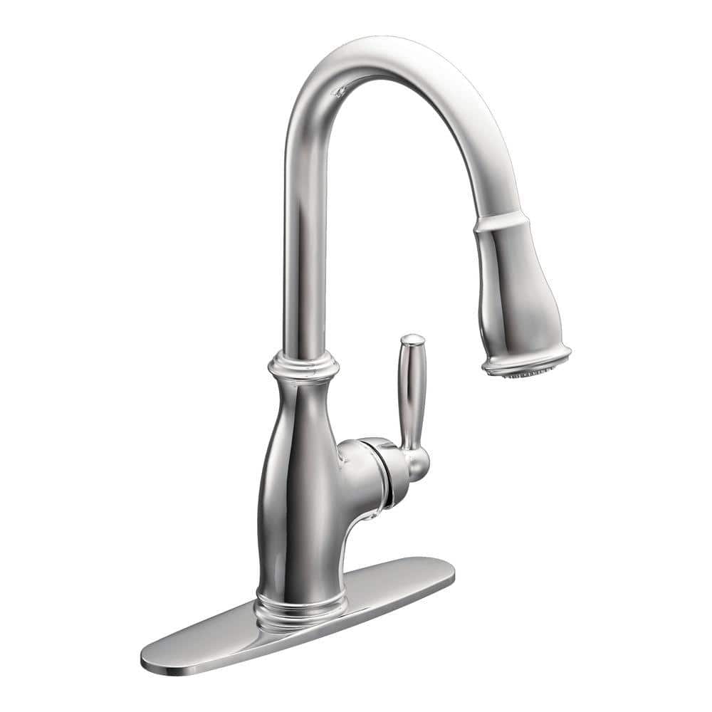 MOEN Brantford Single Handle Pull Down Sprayer Kitchen Faucet With
