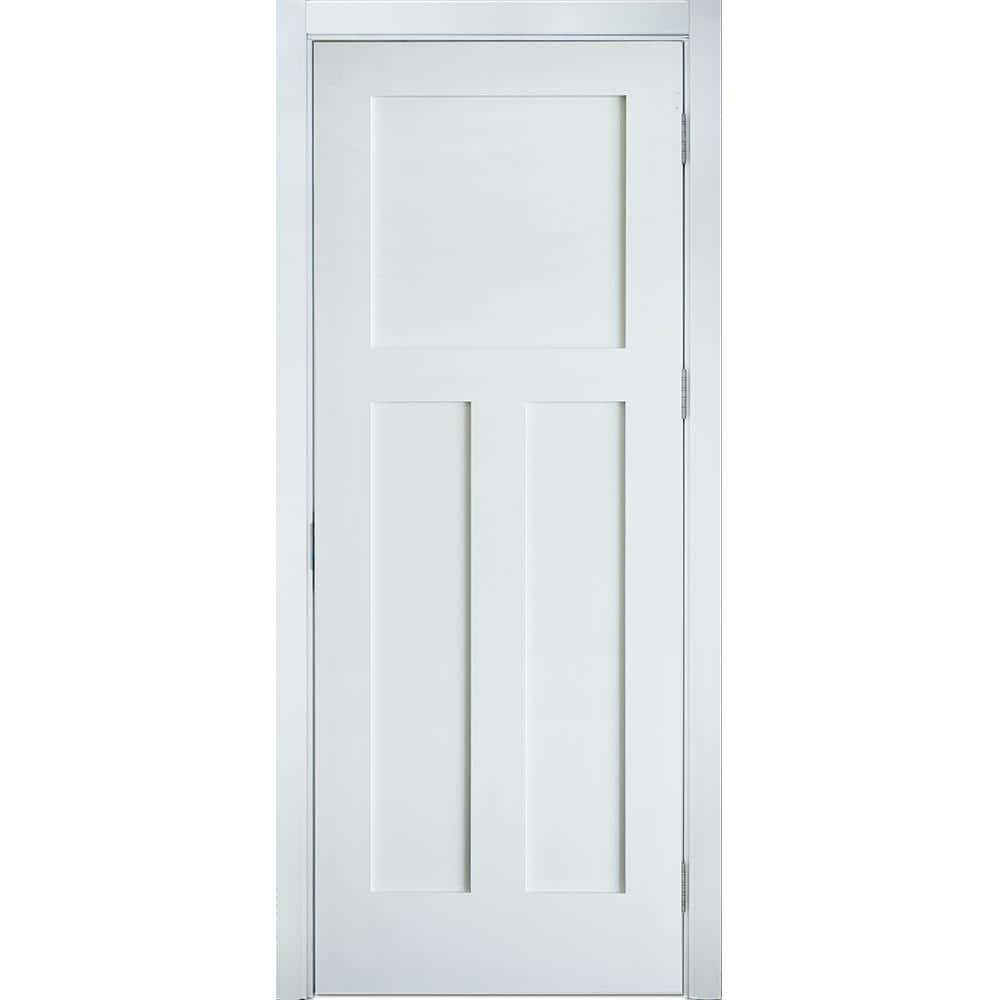 Krosswood Doors 30 in. x 80 in. Craftsman Shaker 3-Panel ...
