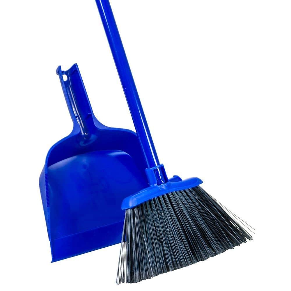 Quickie AngleCut Broom and Dust Pan7004091 The Home Depot