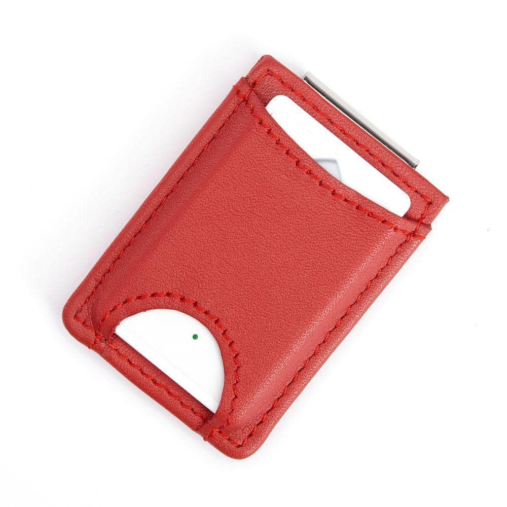 Royce Leather Bluetooth Tracking Wallet Tag Device Inside Slim Genuine Leather Money Clip Wallet ...