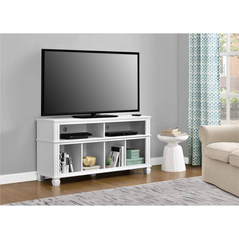 Ameriwood Woodcrest White 55 in. TV Stand-1820096COM - The ...
