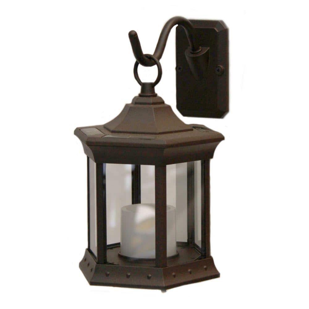 Sconce Hook Clear Glass Solar Lantern-SL-STCG - The Home Depot