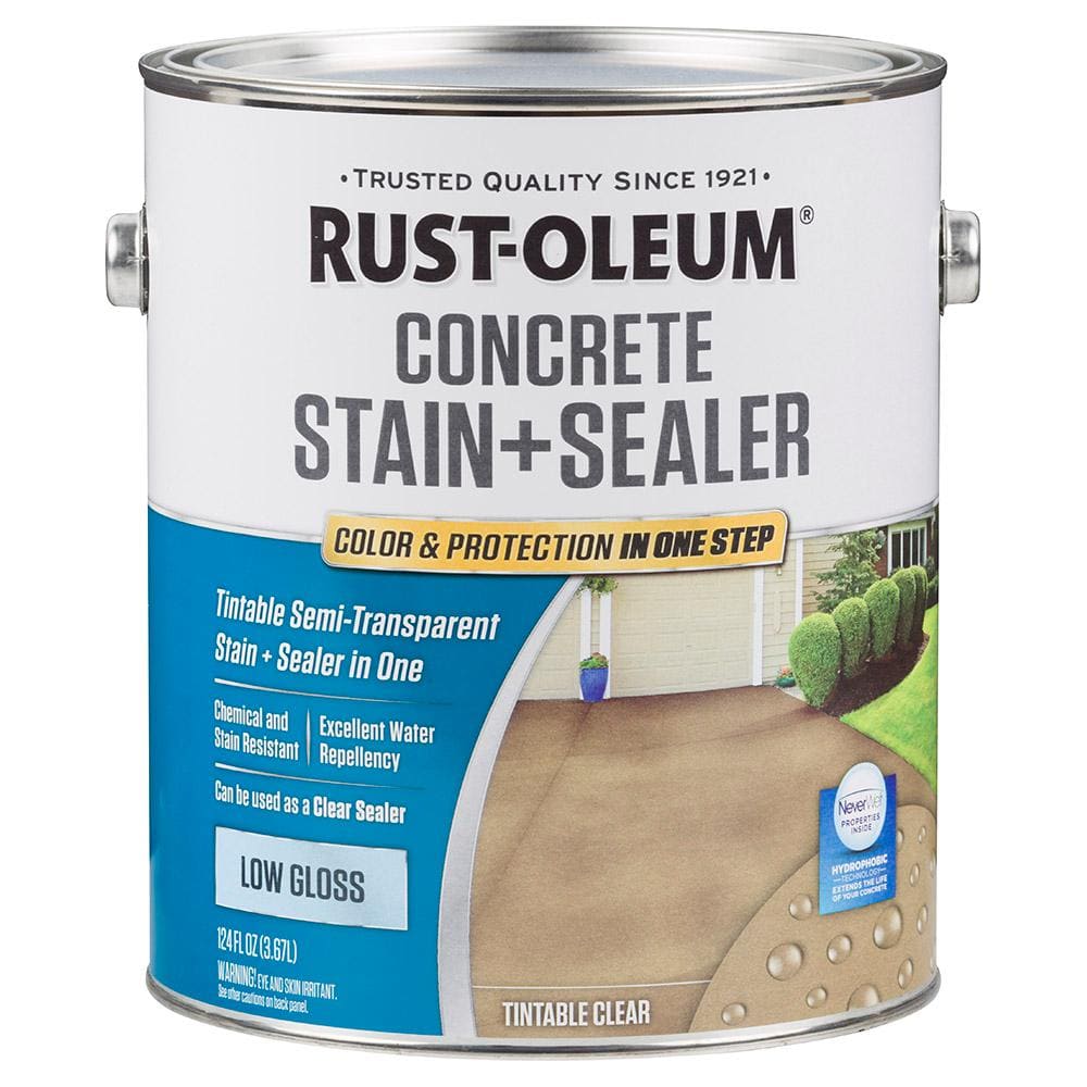Rust-Oleum 1 gal. Clear Low Gloss Concrete Sealer (2 Pack)-310428 - The