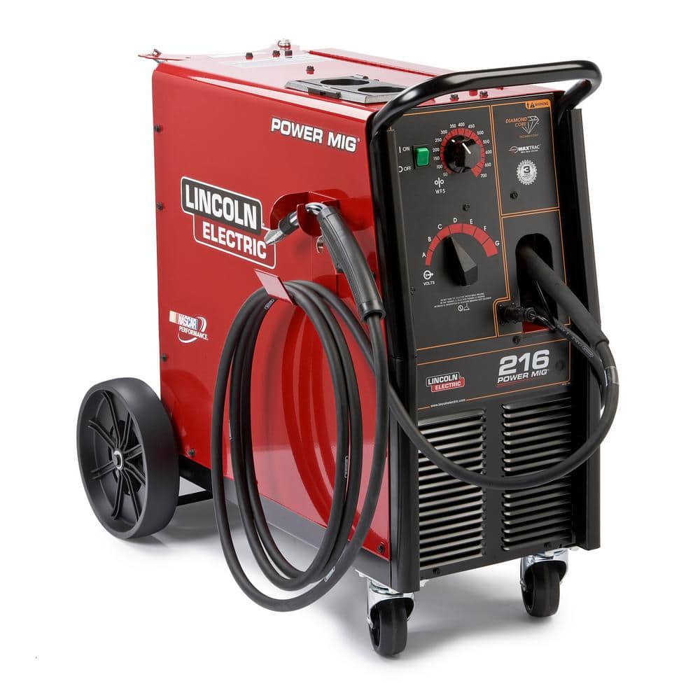 Lincoln Electric 216 Amp Power MIG 216 MIG Wire Feed Welder With Magnum 