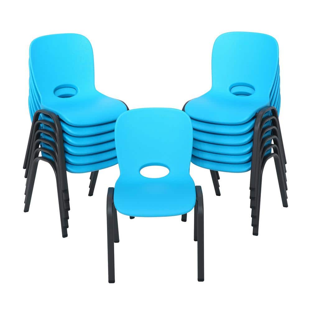 Lifetime Blue Stacking Kids Chair (Set of 13)80475 The Home Depot
