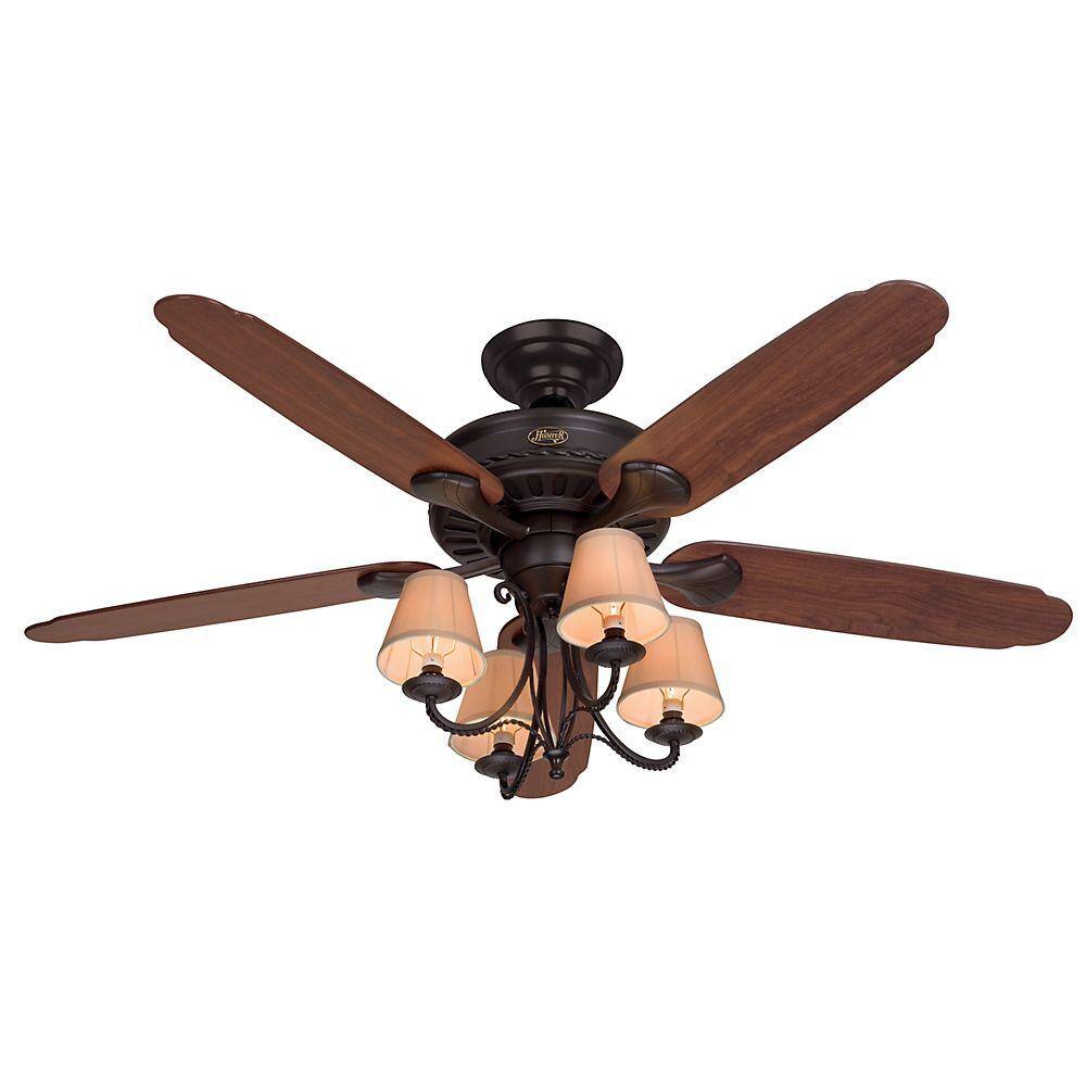 ... Fan with Light - Hunter Cortland 54 In. Indoor New Bronze Ceiling Fan