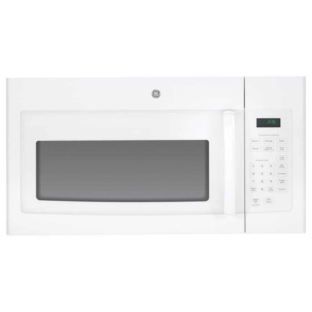 GE 1.6 cu. ft. Over the Range Microwave in WhiteJVM3160DFWW The Home Depot