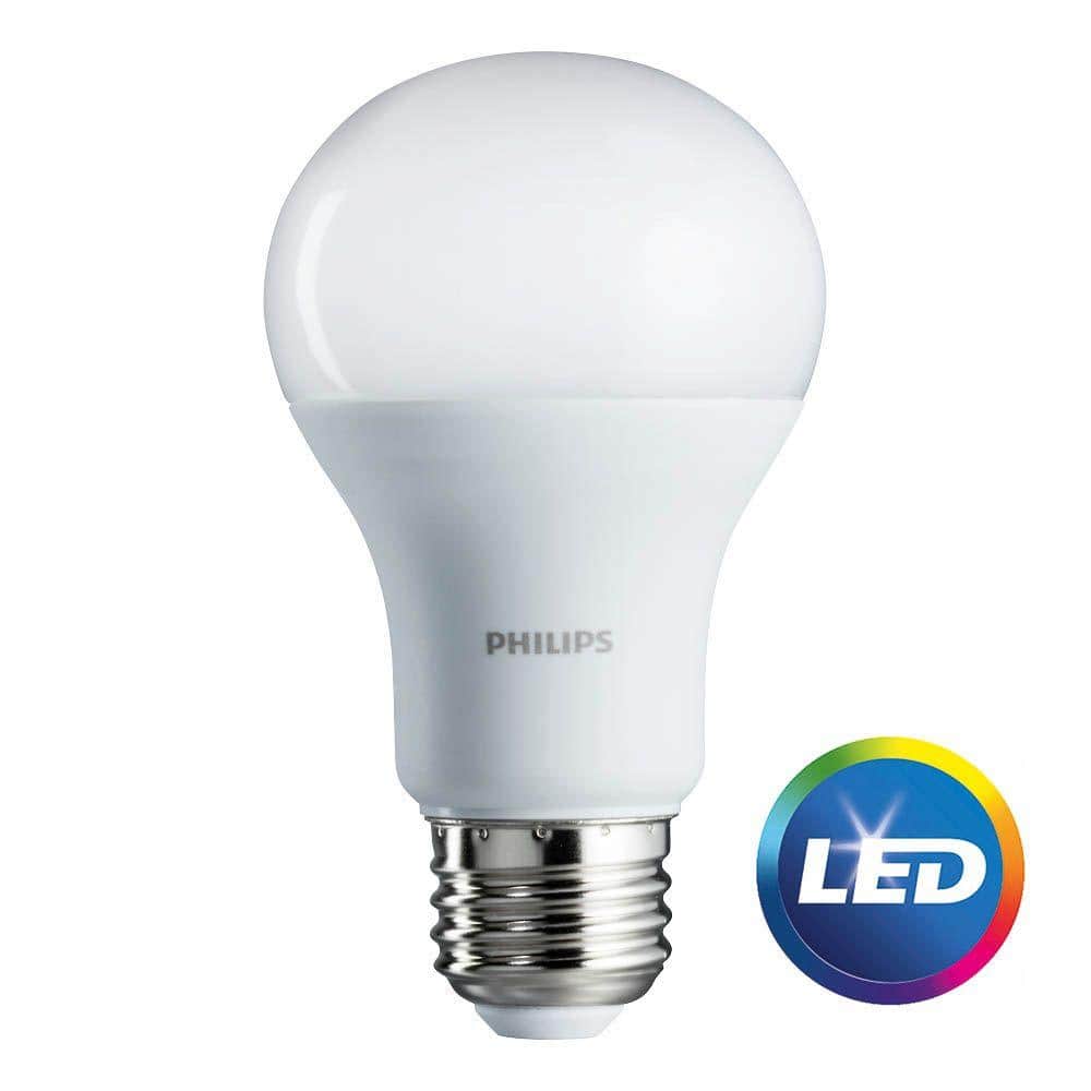 Philips 100w Equivalent Daylight A19 Led Light Bulb 2 Pack focus for Outdoor Led Light Bulbs 100 Watt Equivalent